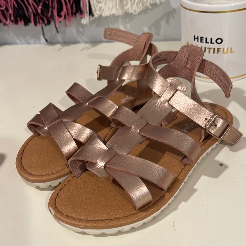 Cat & jack rose gold sandal size 11